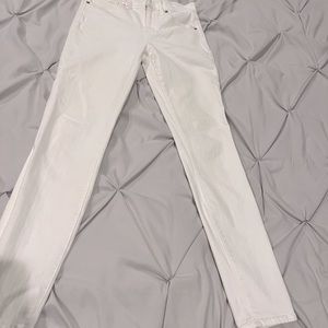 Madewell high rise white skinny jeans size 26